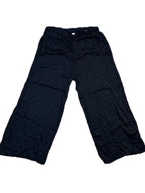 ByTiMo Modal Satin Pants Black Gold‎ Dot Large READ FLAWED